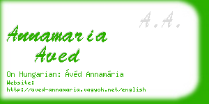annamaria aved business card